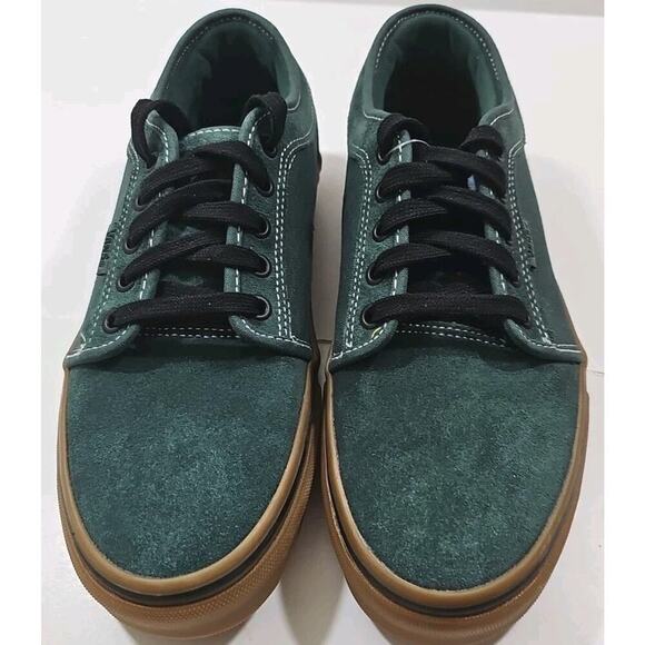 Vans ~Woman 9; Men's 7.5~Chukka Low Trekking Green/Black Suede Gum Sneaker - Picture 11 of 16